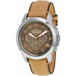Uhrenarmband Fossil FS5209 Leder Beige 22mm